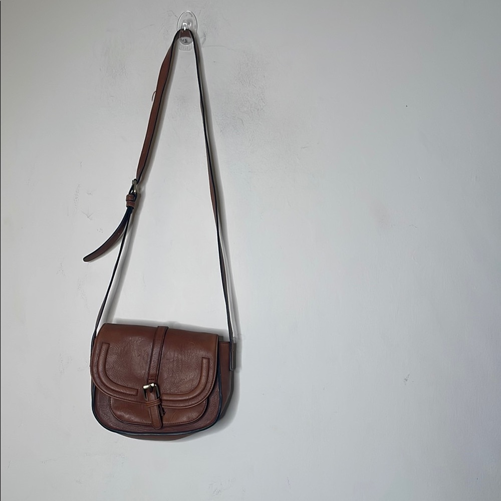 Brown Leather Crossbody Bag
